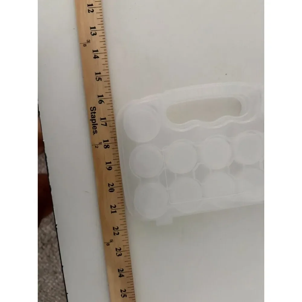 Everything Mary 12-compartment clear plastic craft storage case